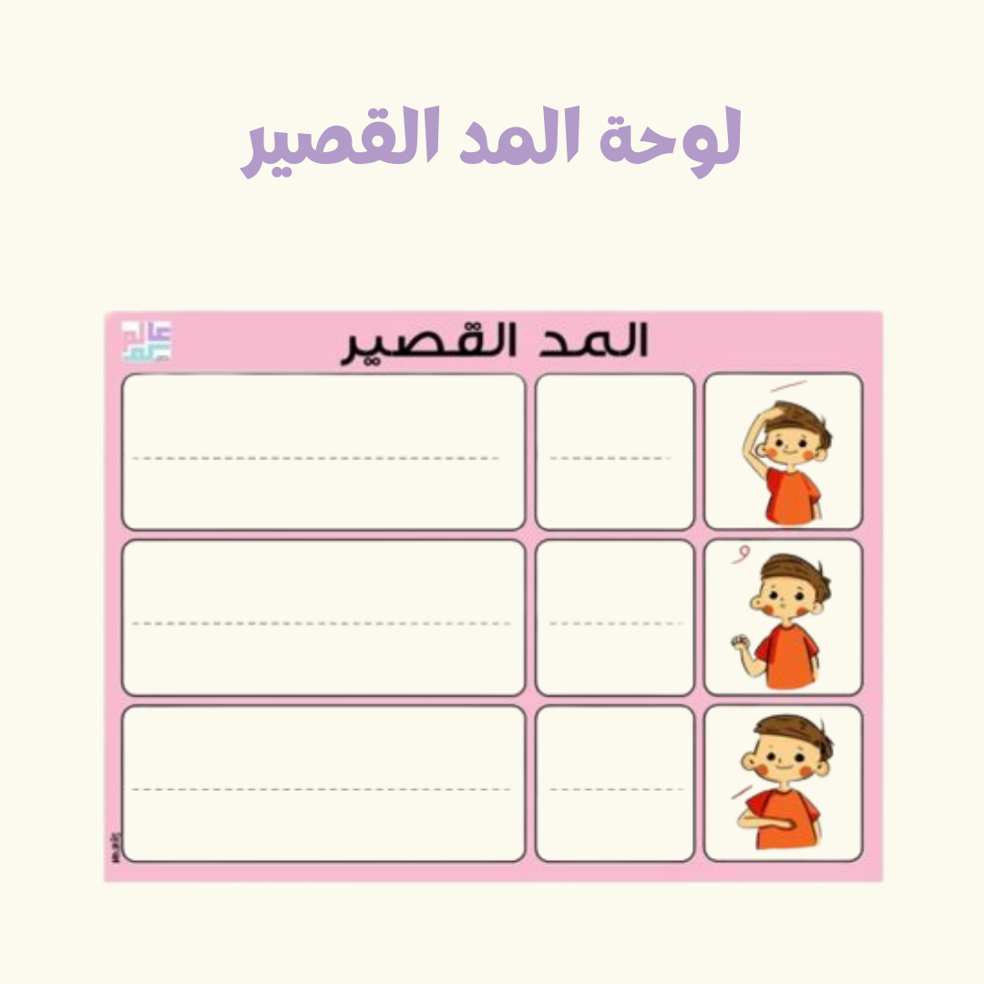 لوحة المد القصير